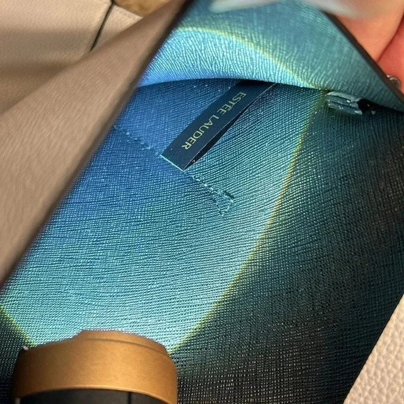 white slim purse wristlet ,grommets,envelope pouch wristlet , clutch, - Picture 8 of 17